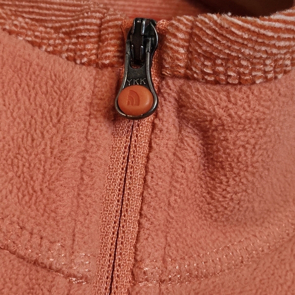 The North Face Glacier 1/4 Zip Fleece Pullover Wmns Medium Tropical Coral #A7YP - Picture 5 of 11